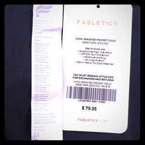 Fabletics Black Leggings Size Medium
